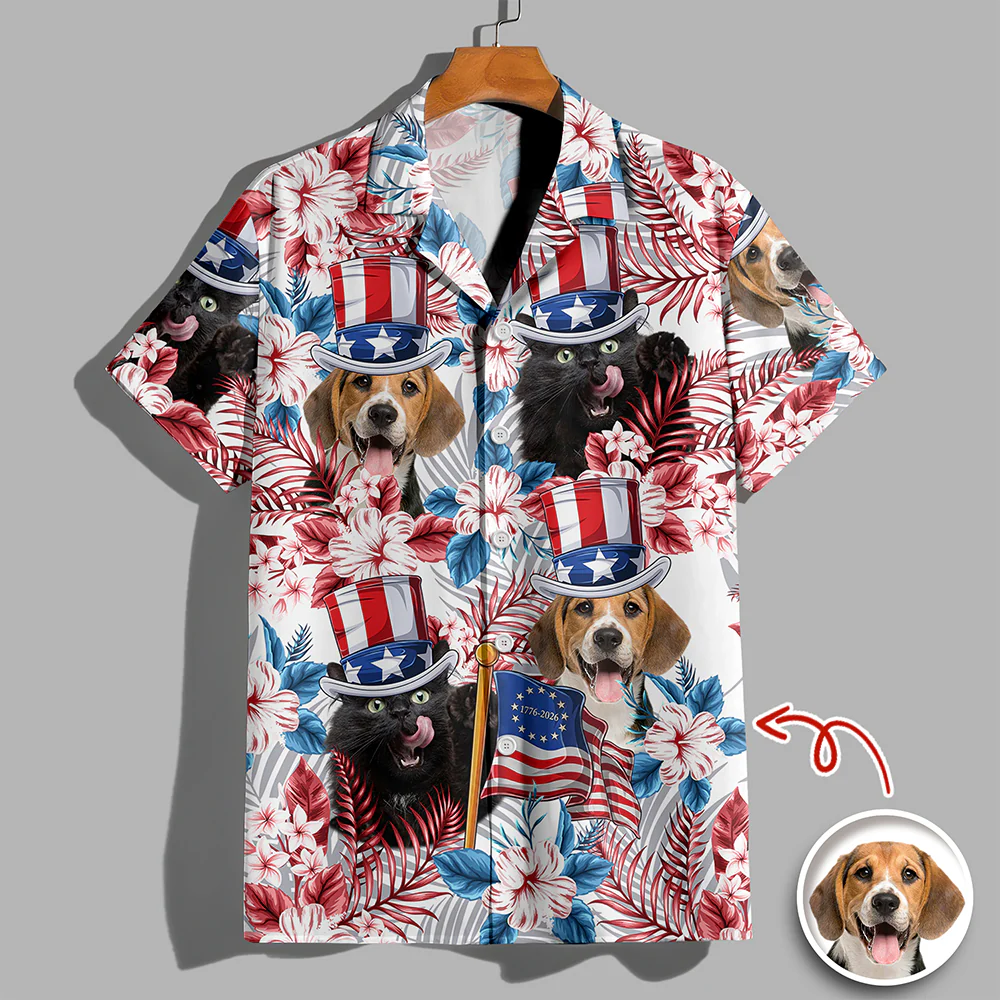 Custom Dog Cat Face Hawaii Shirt Personalized Aloha Shirt HA75 920208 - Image 4