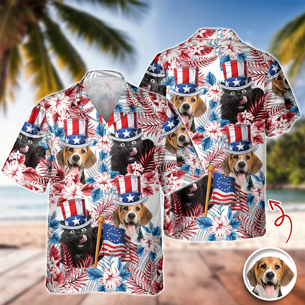 Custom Dog Cat Face Hawaii Shirt Personalized Aloha Shirt HA75 920208 - Image 6