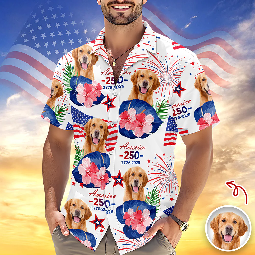 Custom Dog Photo Hawaii Shirt Gift For Pet Lovers TH10 169051 - Image 2