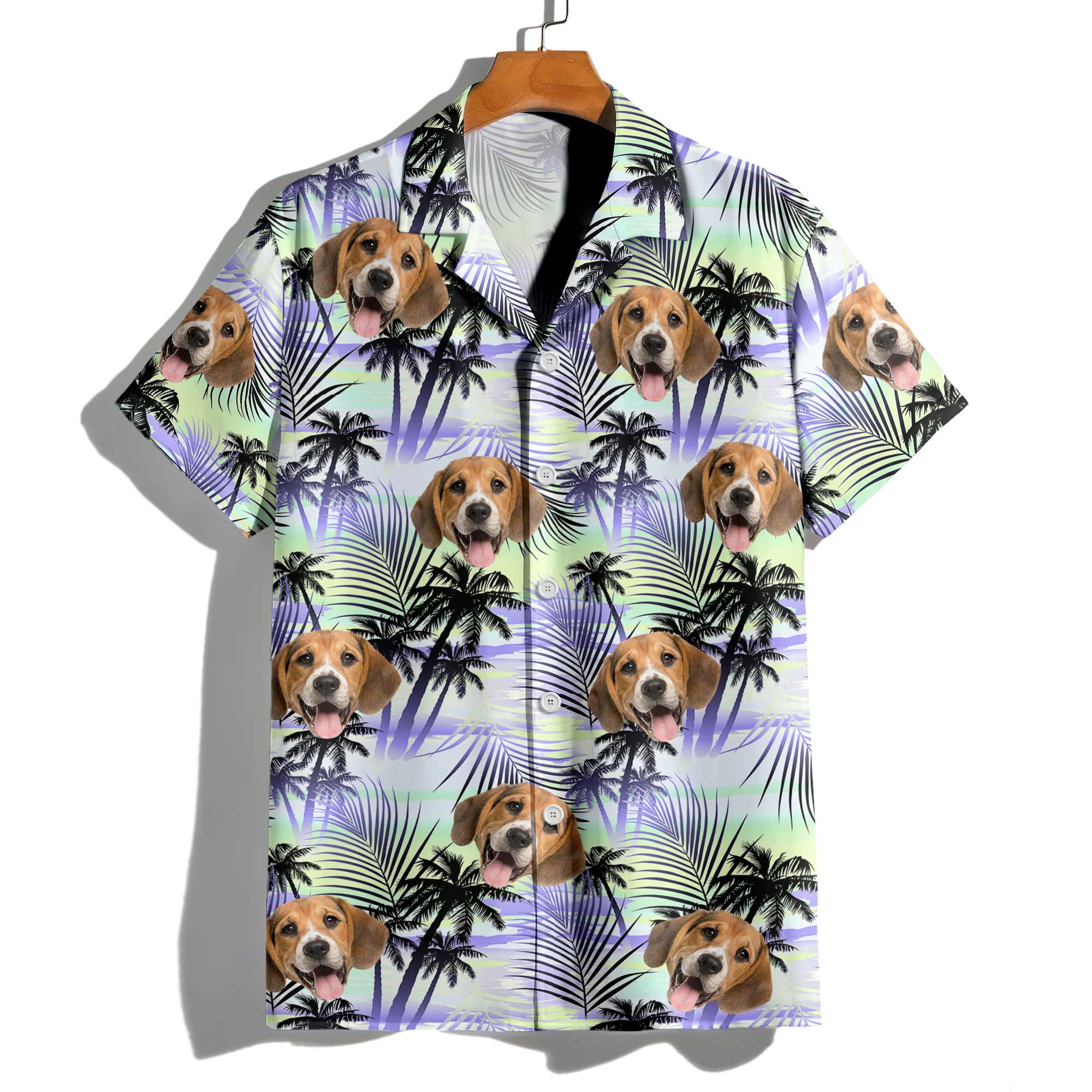 Custom Dog Photo Tropical Summer Hawaii Shirt - Gift for Dog Lovers HO82 902400 - Image 4