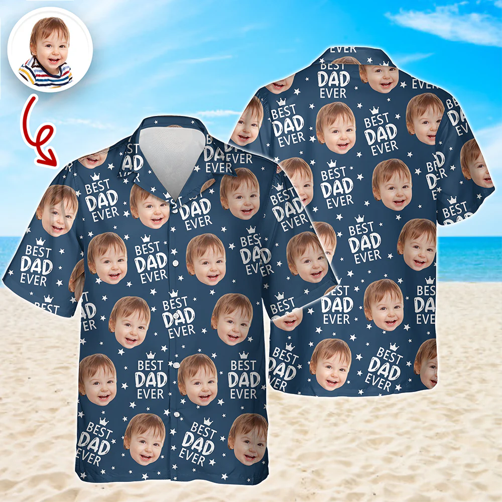 Custom Face Best Dad Ever Hawaiian Shirt Father's Day Gift CH07 911558 - Image 6