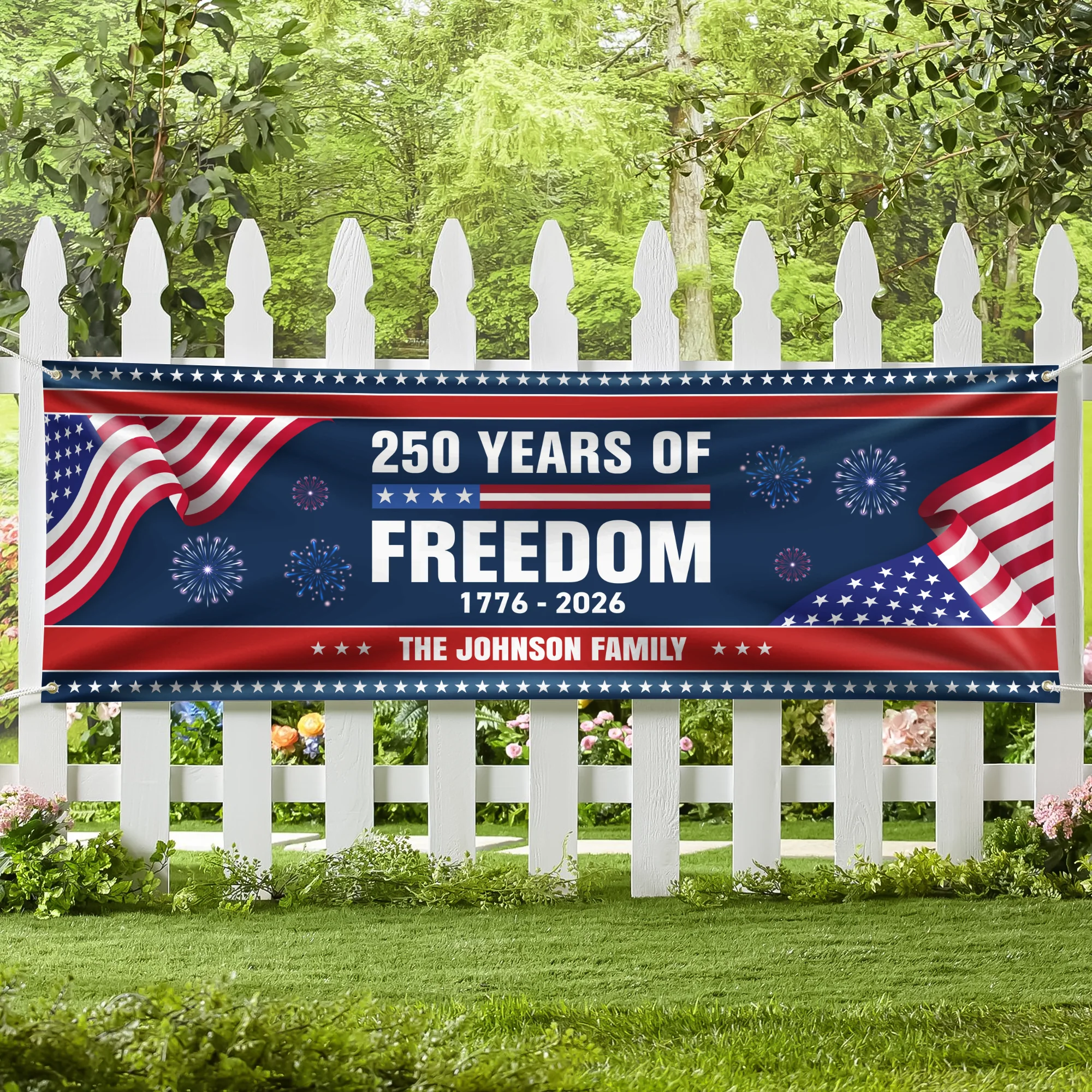 Custom Family Name 250 Years Of Freedom Banner CH07 910638 - Image 3