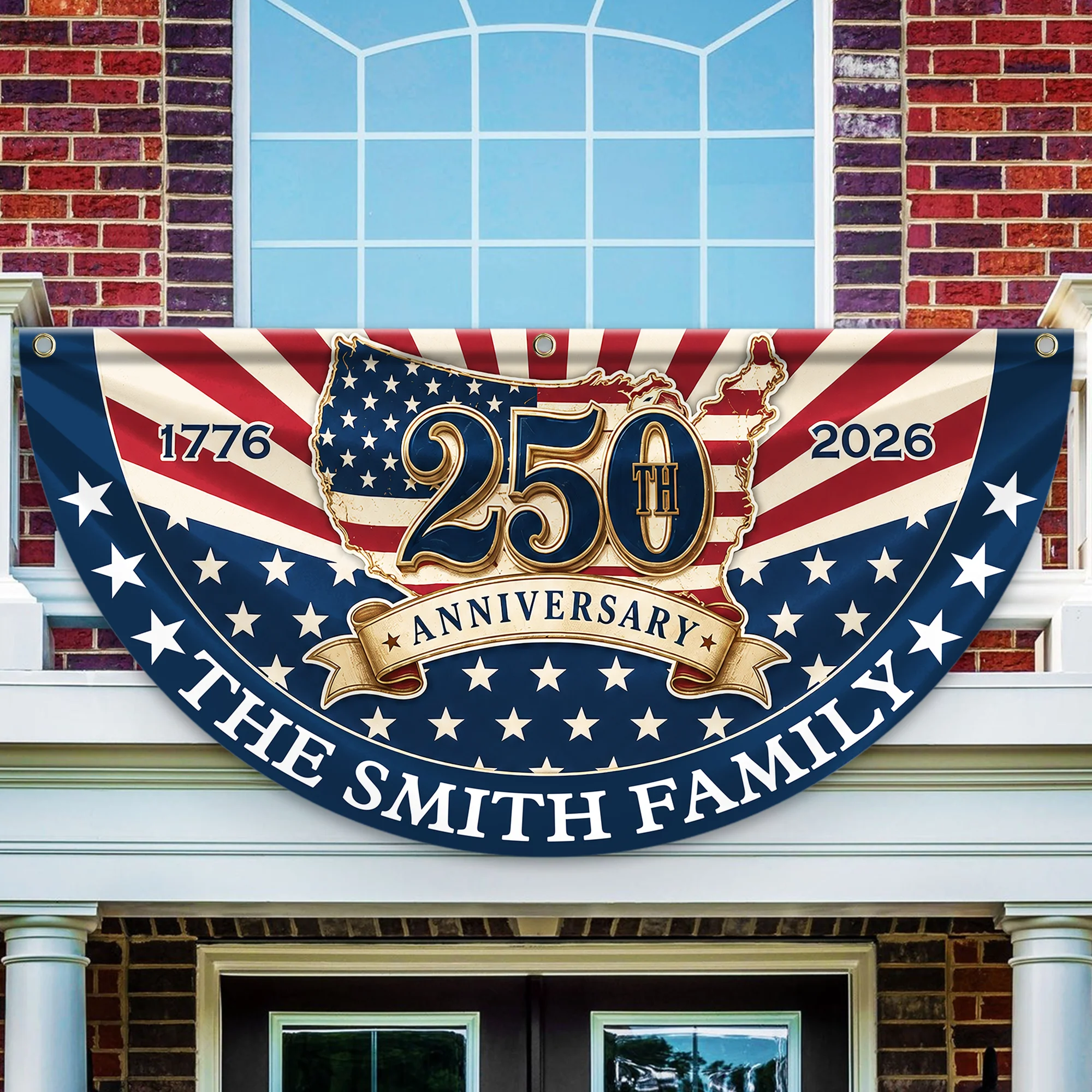 Custom Family Name 250th Anniversary 1776-2026 America Flag CH07 911976 - Image 7