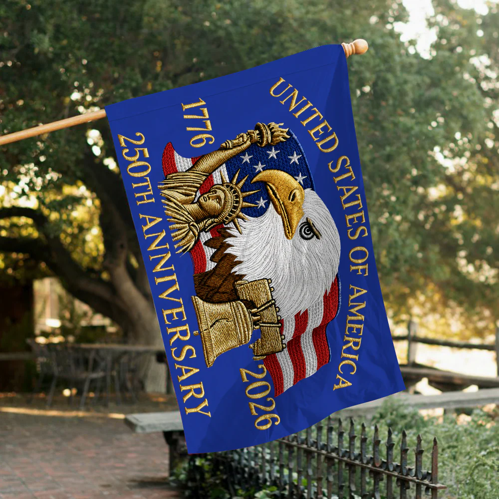Custom Family Name 250th Anniversary United States Of America 1776-2026 Eagle House Flag HO82 902836 - Image 7