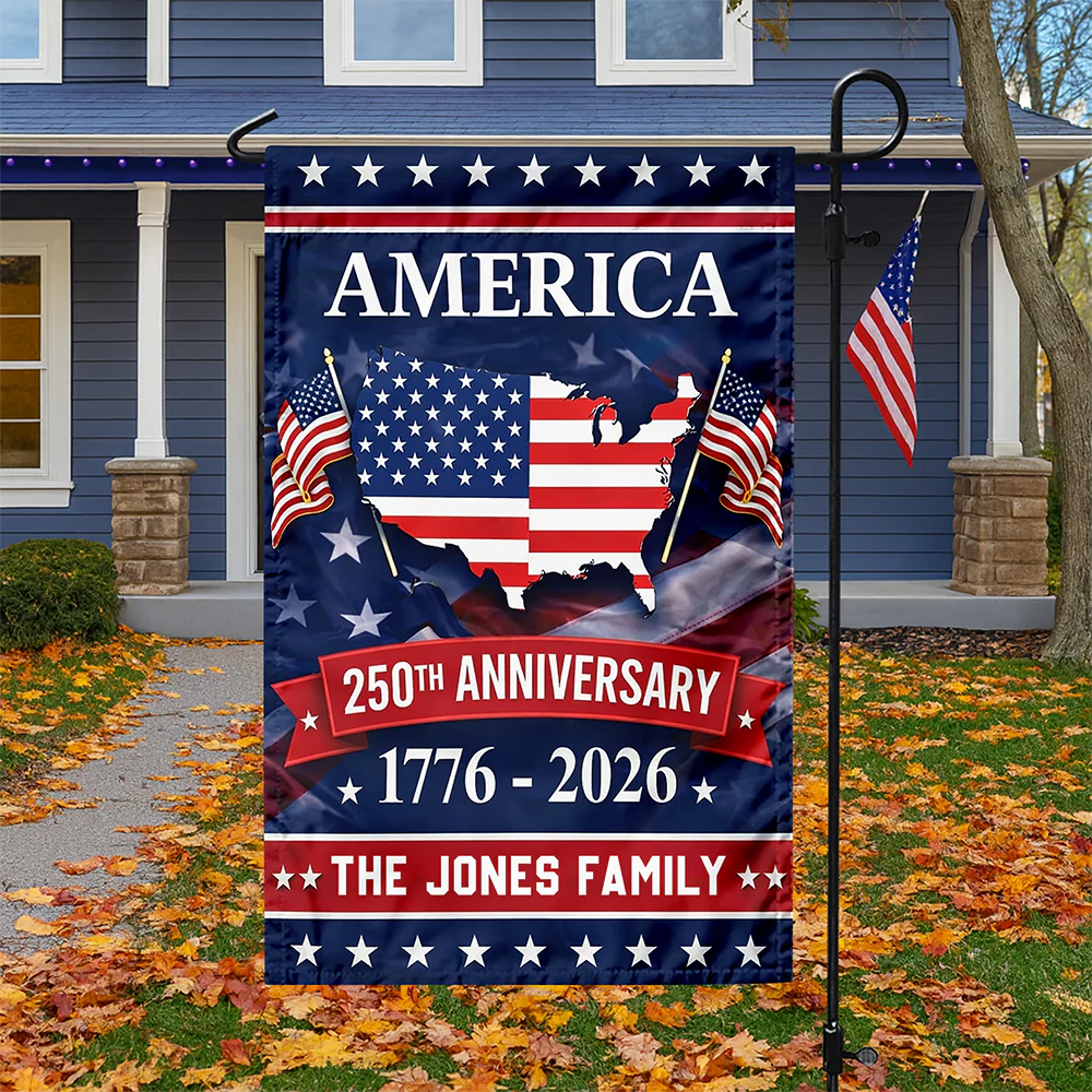 Custom Family Name America 250th Anniversary Garden Flag TH10 898825 - Image 6