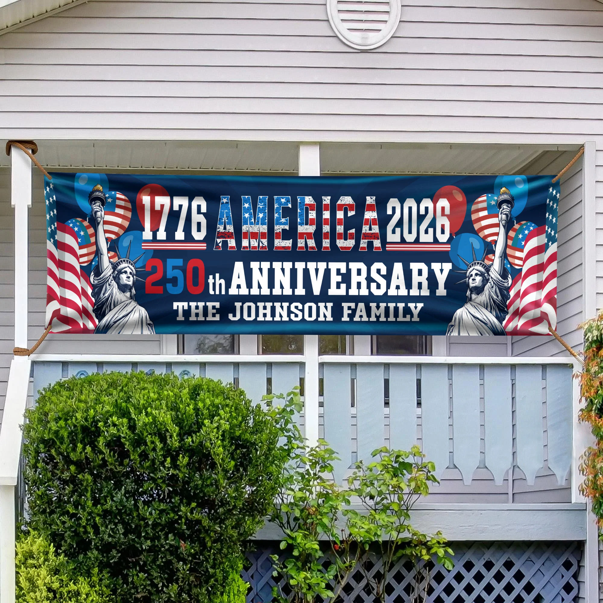 Custom Family Name USA 250th Anniversary 1776-2026 Banner HO82 901584 - Image 3