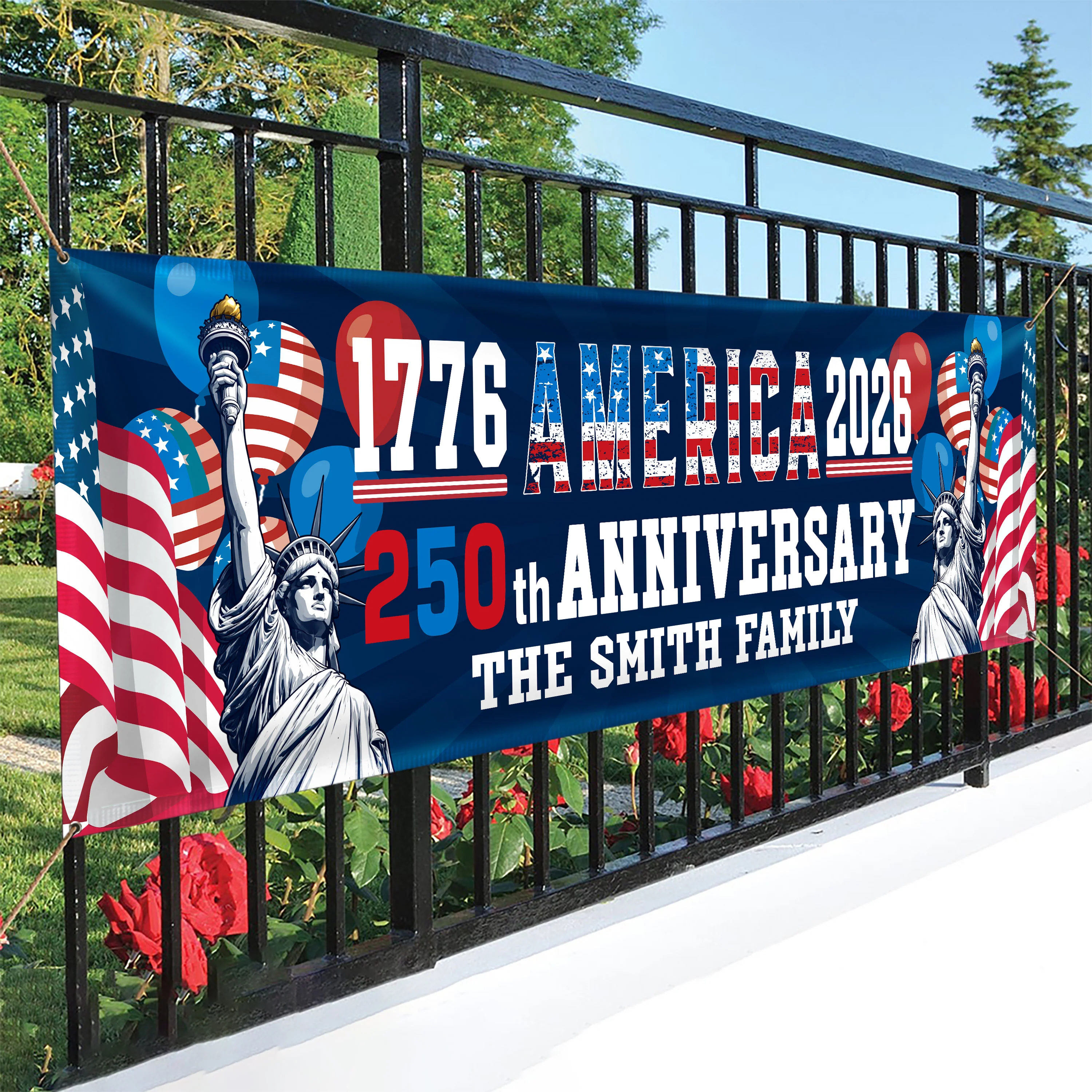 Custom Family Name USA 250th Anniversary 1776-2026 Banner HO82 901584 - Image 6