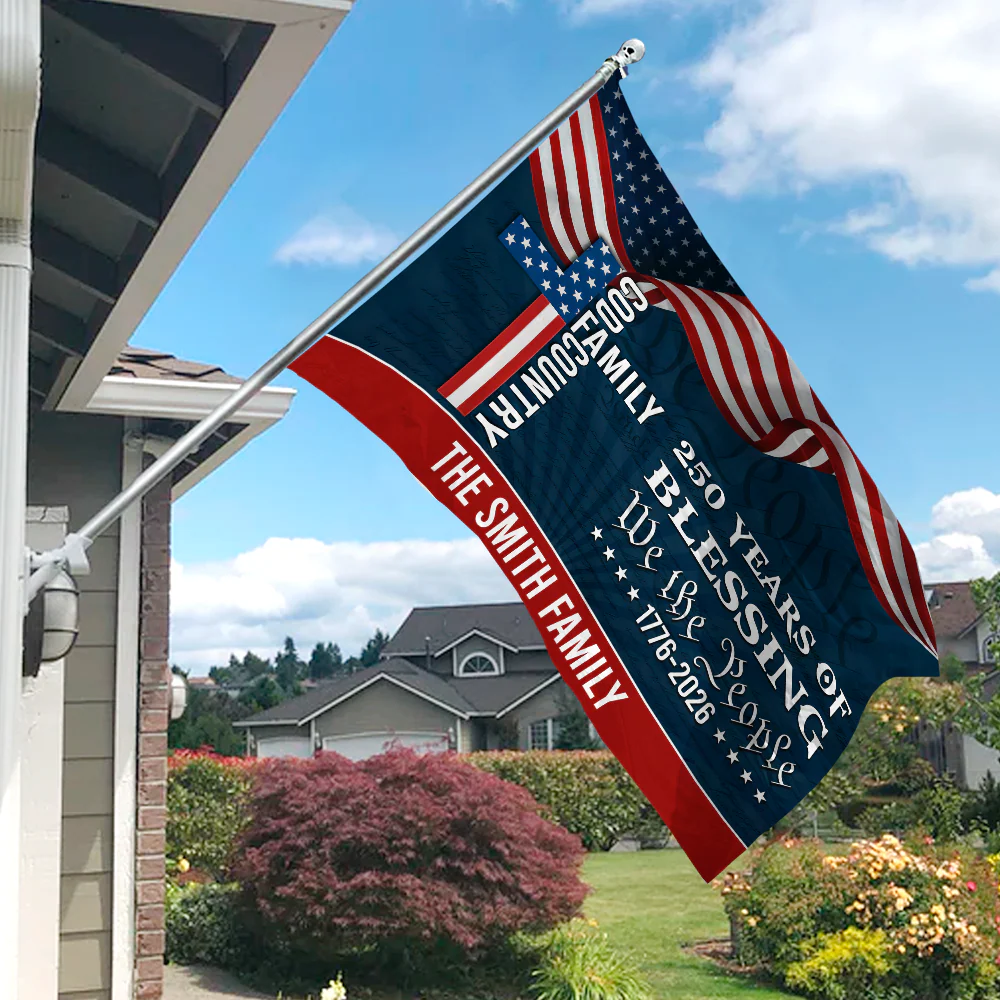 Custom Family Name We The People American Flag, 250 Years of Blessing House Flag CH07 910182 - Image 2