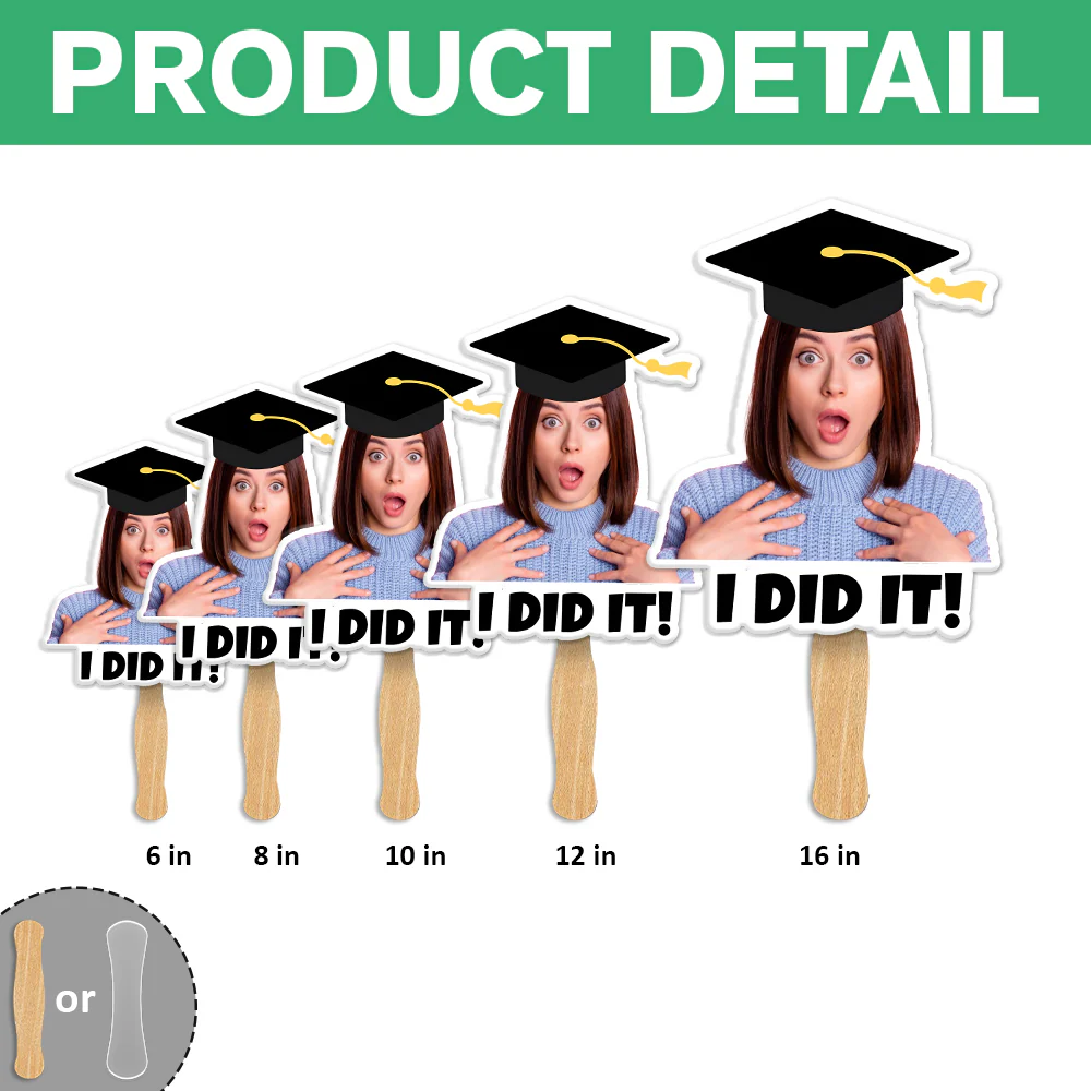 Custom Graduation Photo I Did It Face Fan Class Of 2026 HO82 901926 - Image 7