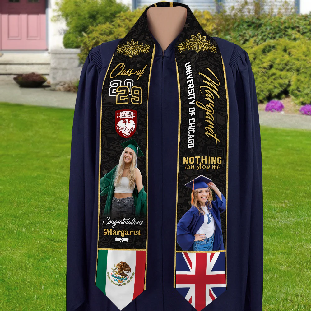 Custom Graduation Stole Class of 2026 Congratulations Sash with Photo Name School HO82 901318 - Image 10