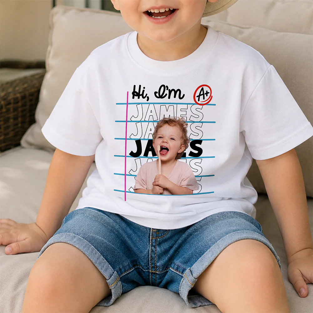 Custom Kid Photo Back To School Shirt - First Day Of School Outfit TH10 170271 - Image 5