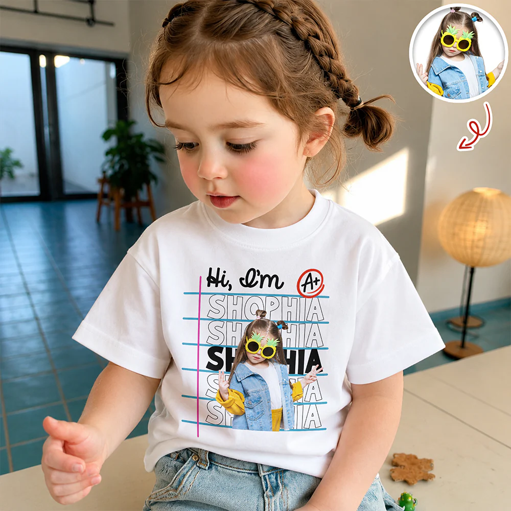 Custom Kid Photo Back To School Shirt - First Day Of School Outfit TH10 170271 - Image 6