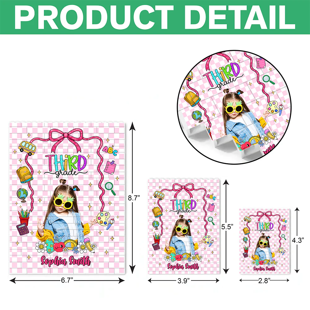 Custom Kid Photo Building Brick Blocks With Grade - Personalized Gift For Kids HA75 921640 - Image 7