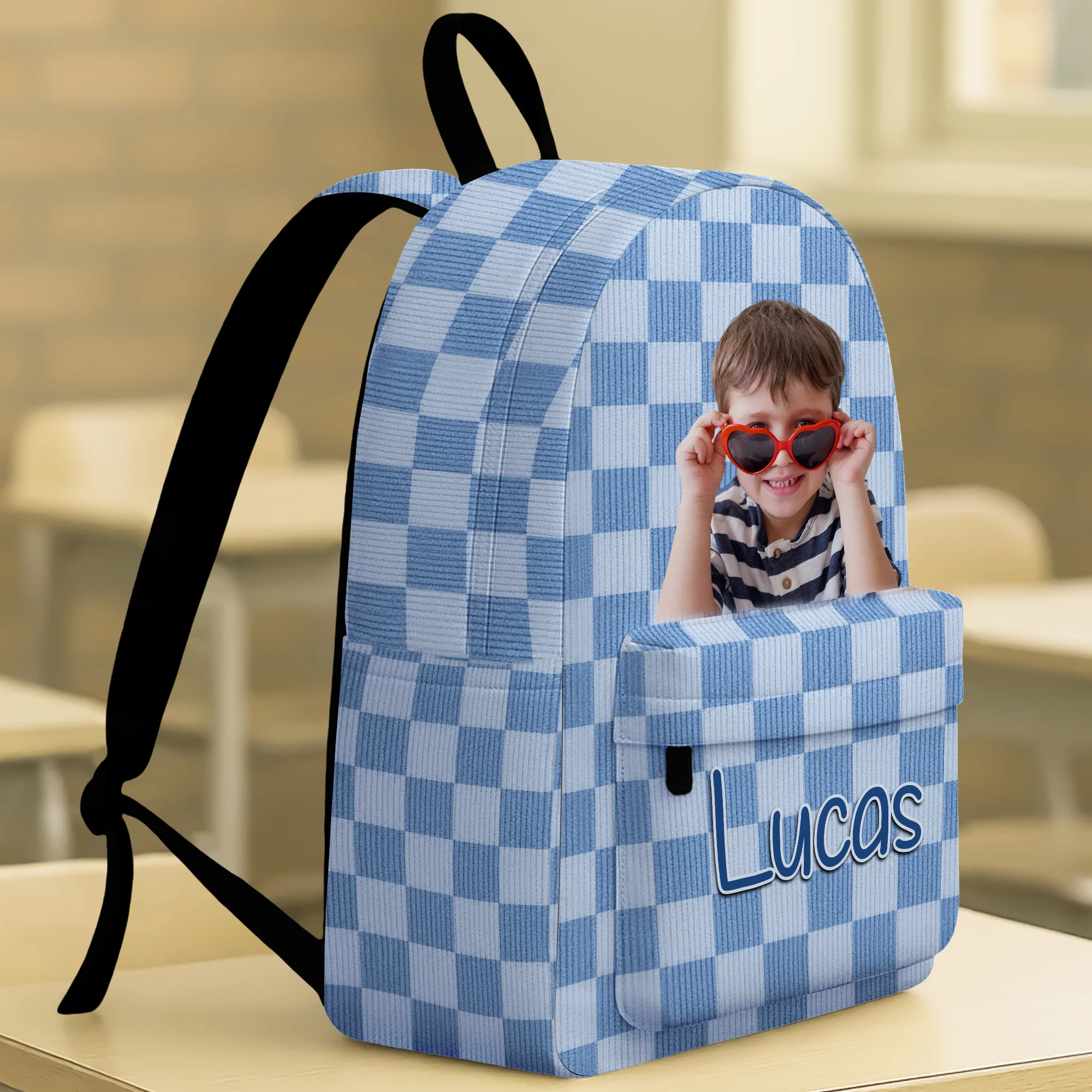 Custom Kid Photo Personalized Backpack Back To School Gift For Kids, Daughter Or Son LM32 669261 - Image 4