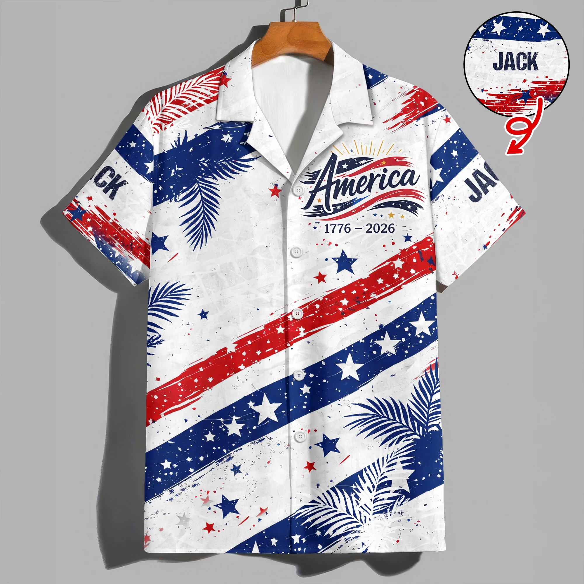 Custom Name 250 Years Semiquincentennial 1776-2026 Hawaii shirt HO82 901700 - Image 4