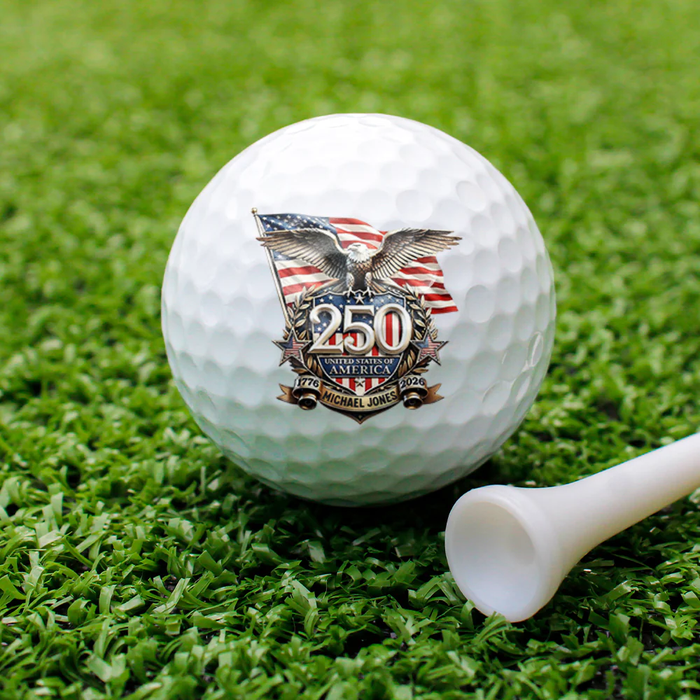 Custom Name 250th United States Of America 1776-2026 Anniversary Eagle Golf Ball TH10 169387 - Image 6