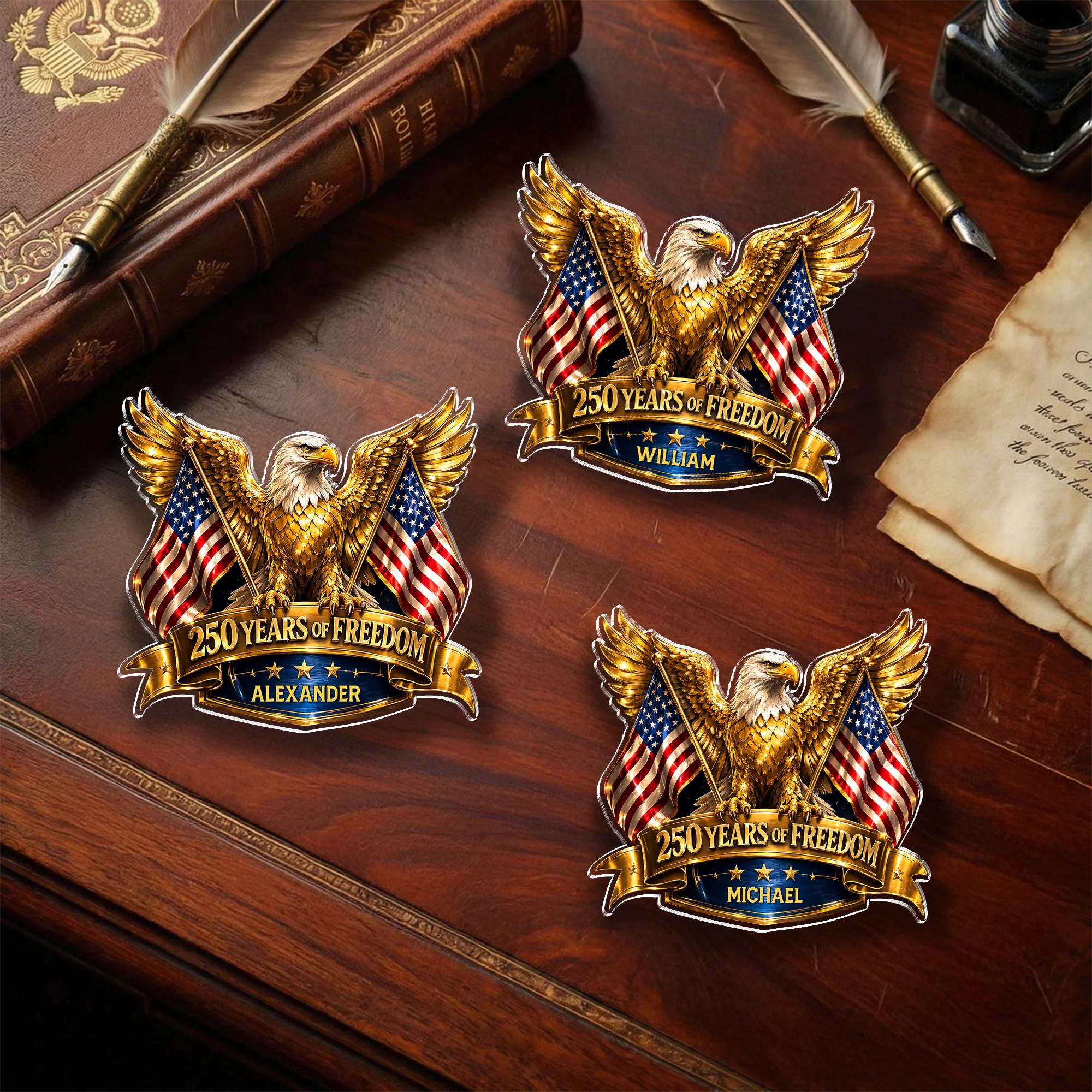 Custom Name 250 Years Of Freedom America Anniversary 1776–2026 Acrylic Pin HA75 920982 - Image 7