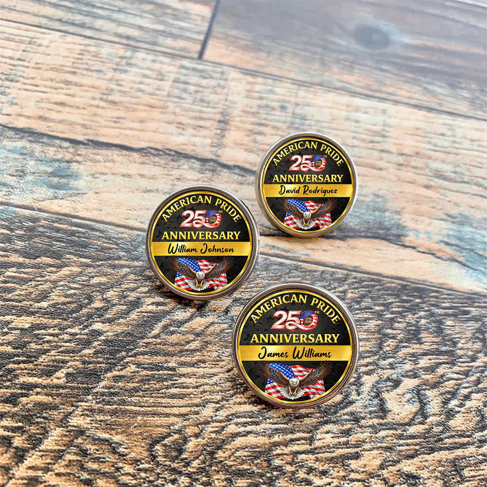 Custom Name American Pride 250th Anniversary 1776-2026 Keepsake Patriotic Lapel Pin LM32 899577 - Image 3