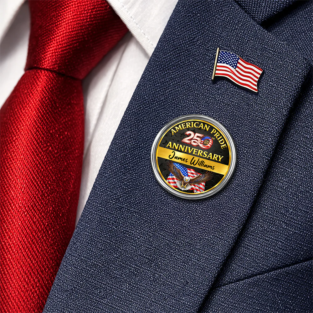 Custom Name American Pride 250th Anniversary 1776-2026 Keepsake Patriotic Lapel Pin LM32 899577 - Image 4