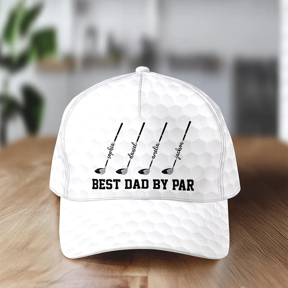 Custom Name Best Dad By Par Classic Cap CH07 911370 - Image 2