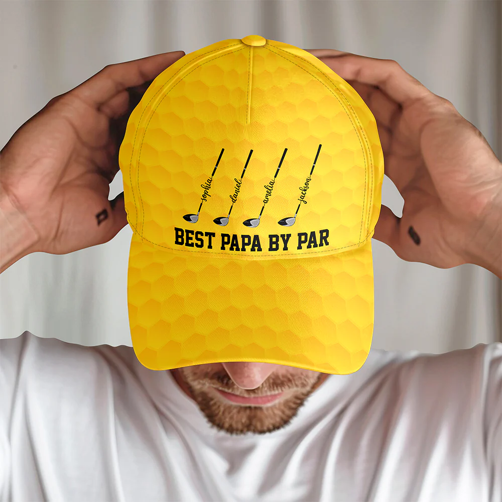 Custom Name Best Dad By Par Classic Cap CH07 911370 - Image 5