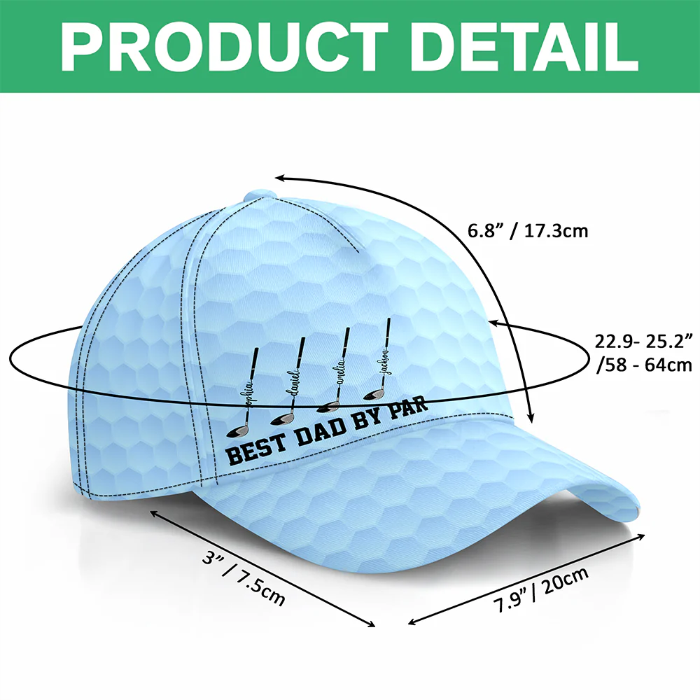 Custom Name Best Dad By Par Classic Cap CH07 911370 - Image 7