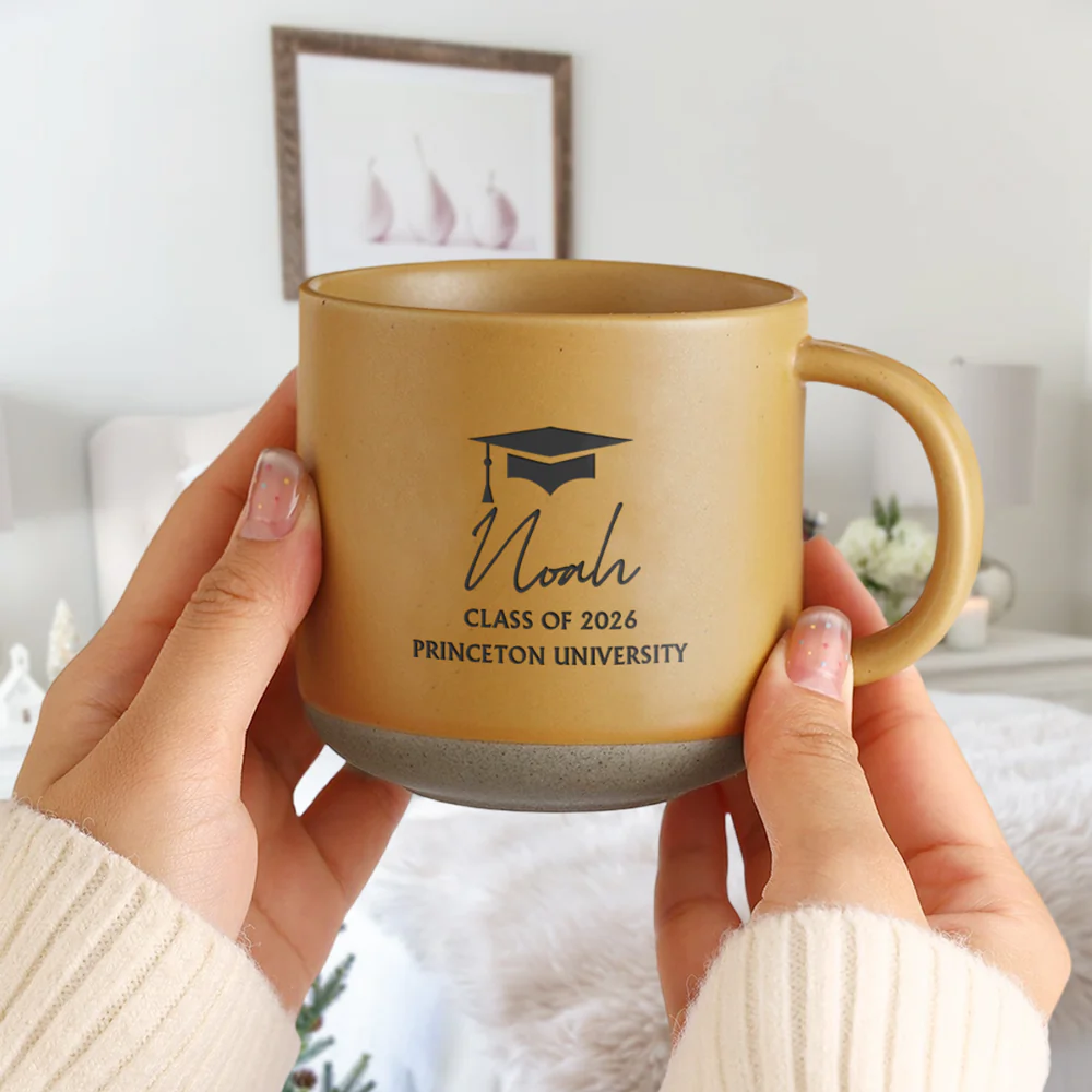 Custom Name Class Of 2026 Graduation Engraved Pottery Mug TH10 169165 - Image 3