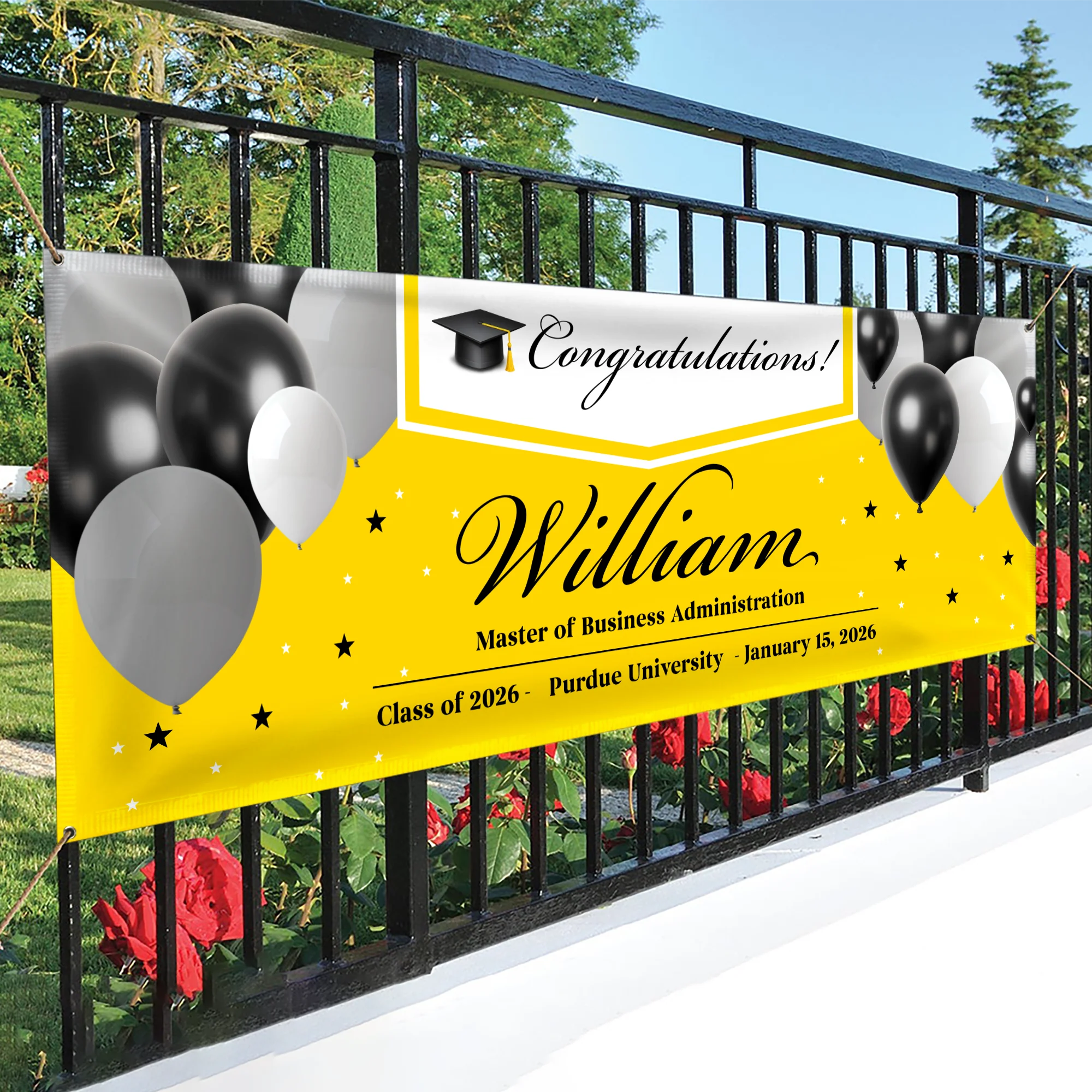 Custom Name Congratulations Banner 2026 - Graduation Decor Gift TH10 898651 - Image 6