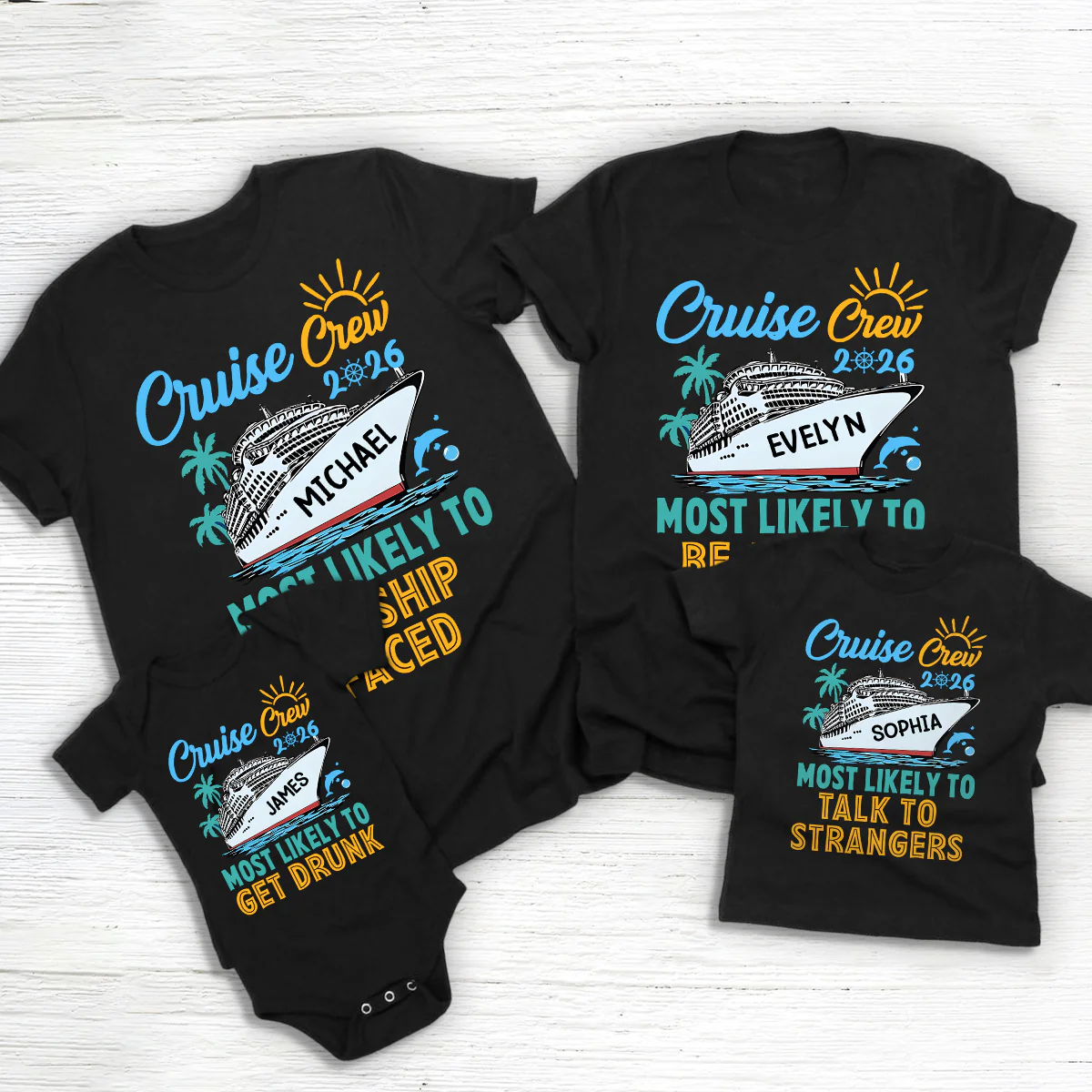 Custom Name Cruise Crew 2026 Most Likely To Family Shirt CH07 910400 - Image 5