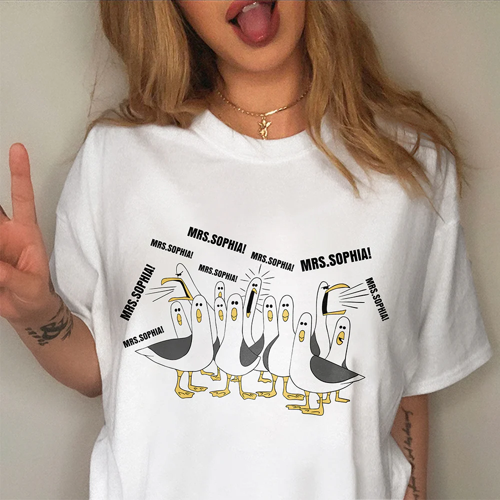 Custom Name Funny Seagulls Teacher Comfort Shirt CH07 911326 - Image 7
