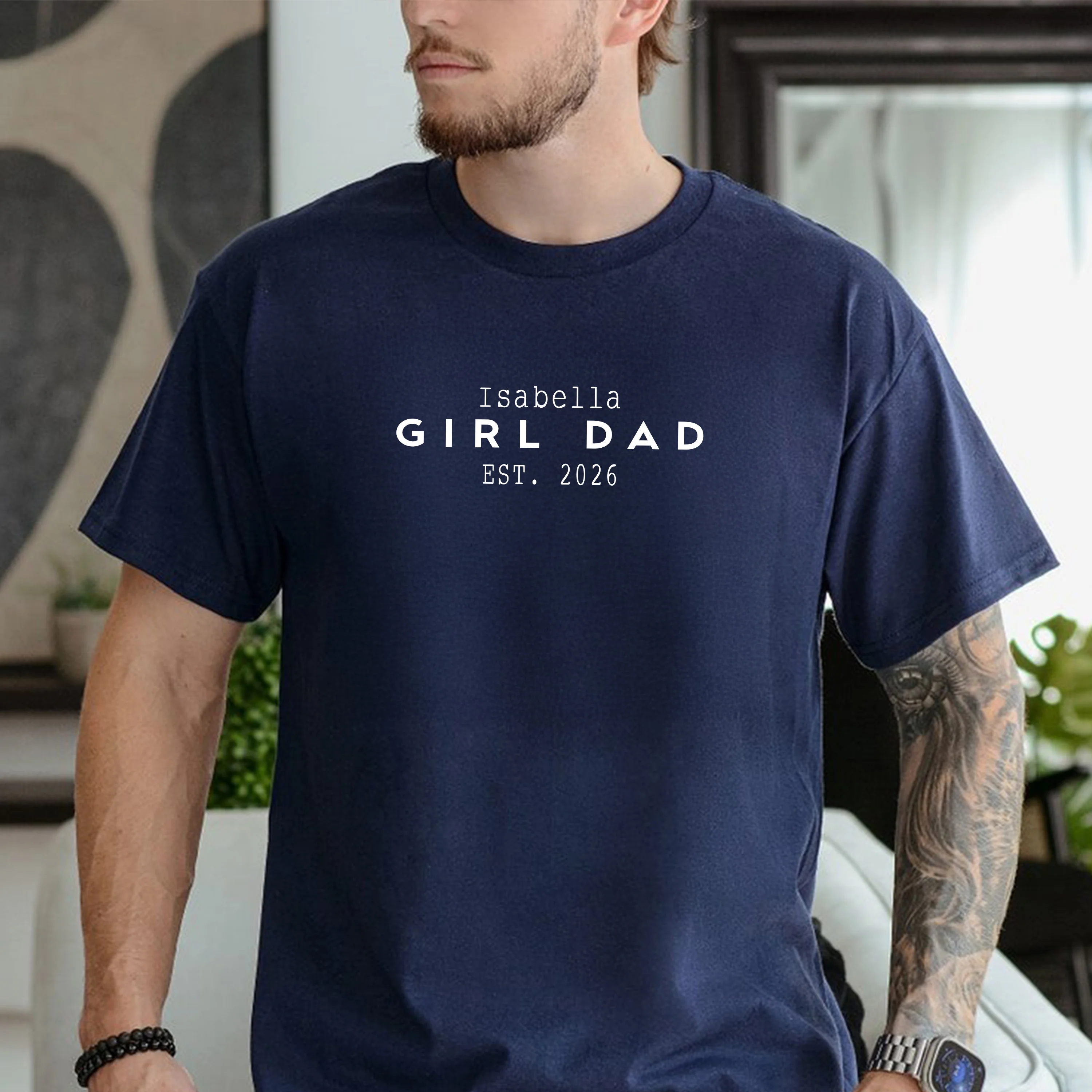 Custom Name Girl Dad Comfort Shirt - Personalized Father’s Day Gift TH10 169695 - Image 2