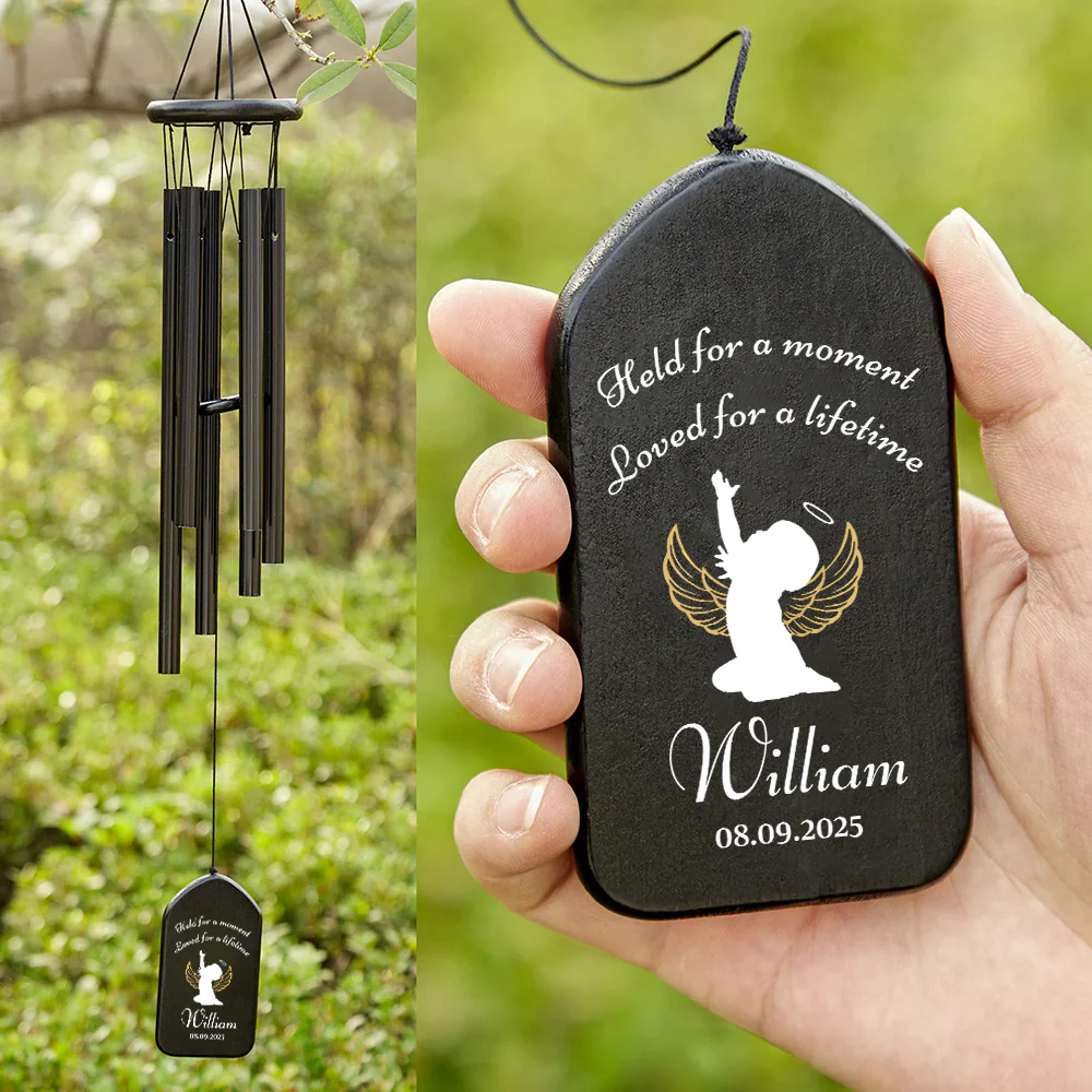 Custom Name Held For A Moment Loved For A Lifetime Memorial Wind Chimes Sympathy Gifts TH10 898469 - Image 2