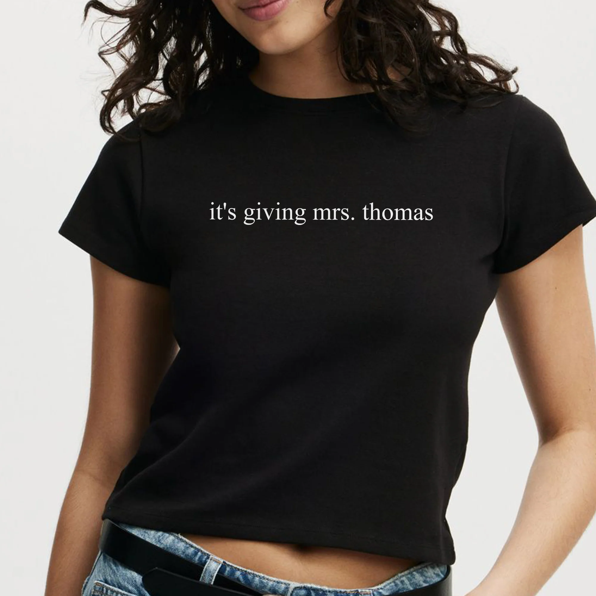 Custom Name “It’s Giving Mrs” Baby Tee - Personalized Bride Gift LM32 899653 - Image 2