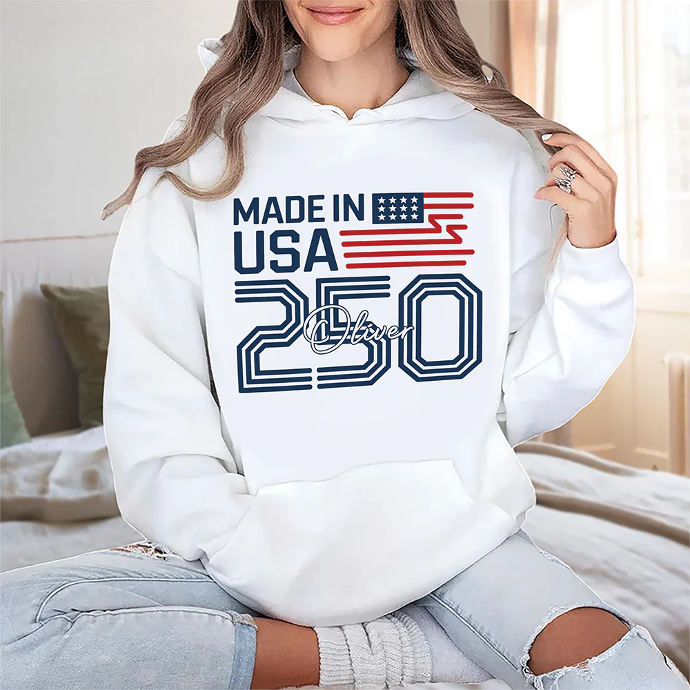 Custom Name Made In USA 250 Years Anniversary 1776-2026 White Shirt LM32 897939 - Image 7
