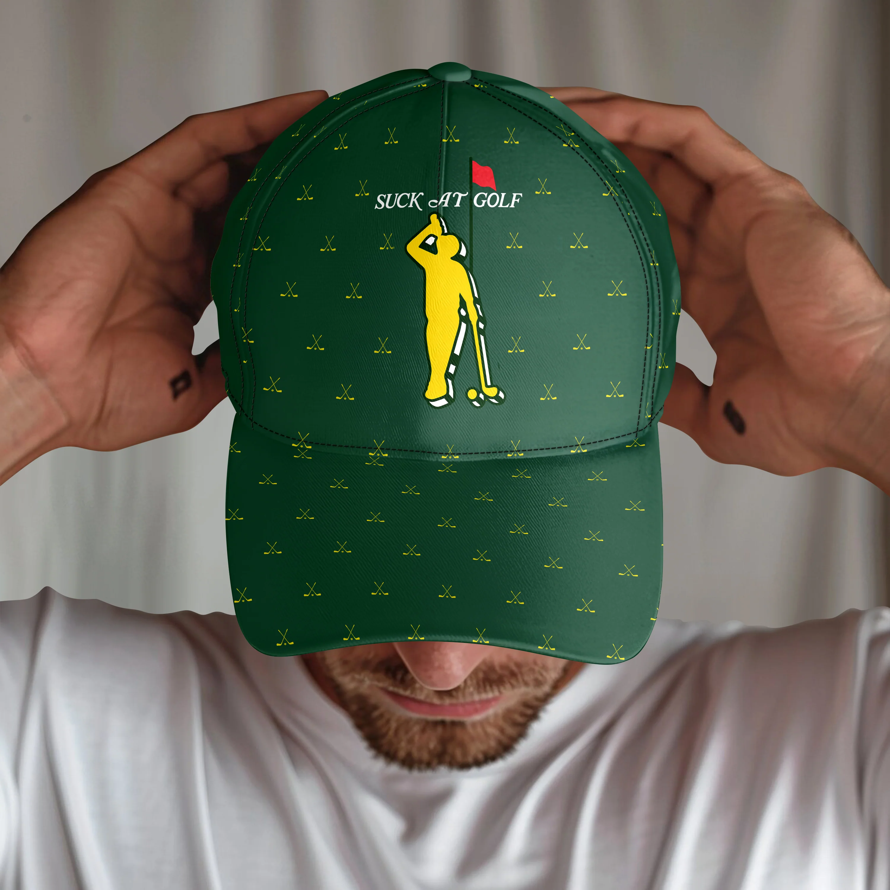 Custom Name Suck At Golf Classic Cap HO82 902292 - Image 3