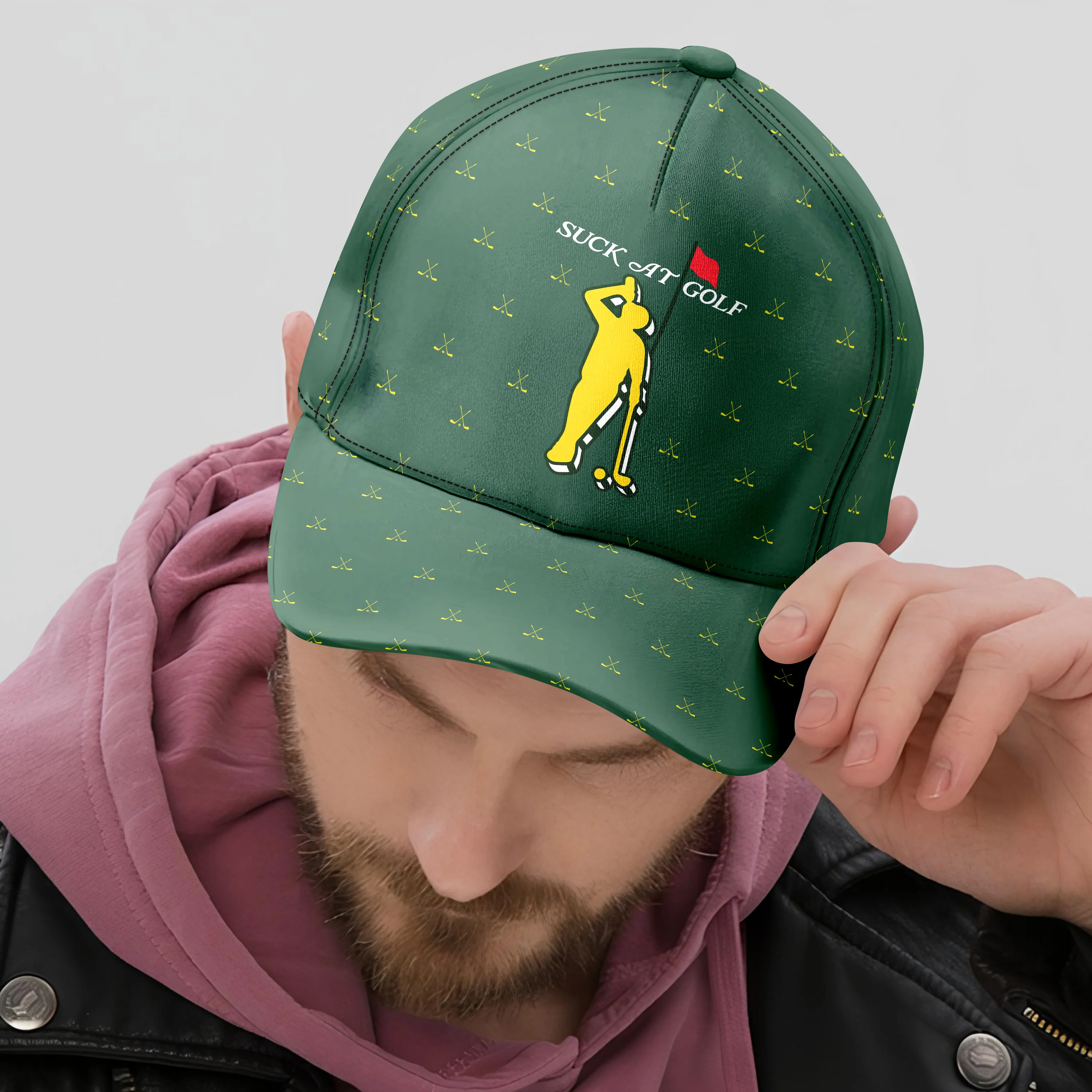 Custom Name Suck At Golf Classic Cap HO82 902292 - Image 4