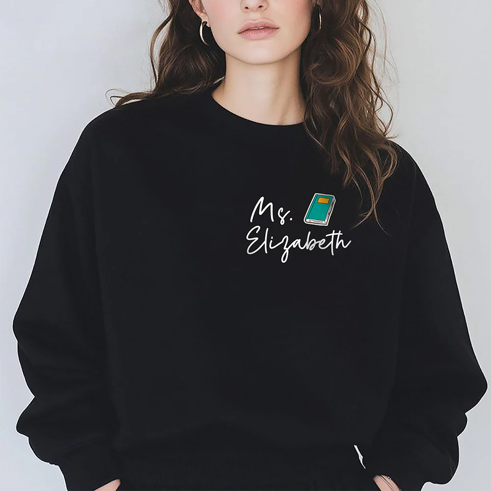 Custom Name Teacher Icon Dark Shirt - Personalized Back to School Gift LM32 899645 - Image 5