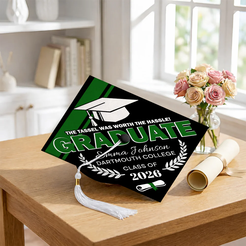 Custom Name The Tassel Was Worth The Hassle Graduation Cap Topper TH10 169227 - Image 5