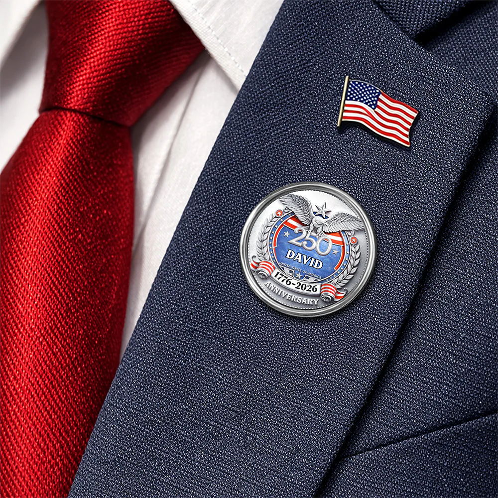 Custom Name United States Of America 250th Anniversary 1776-2026 Lapel Pin LM32 899579 - Image 4