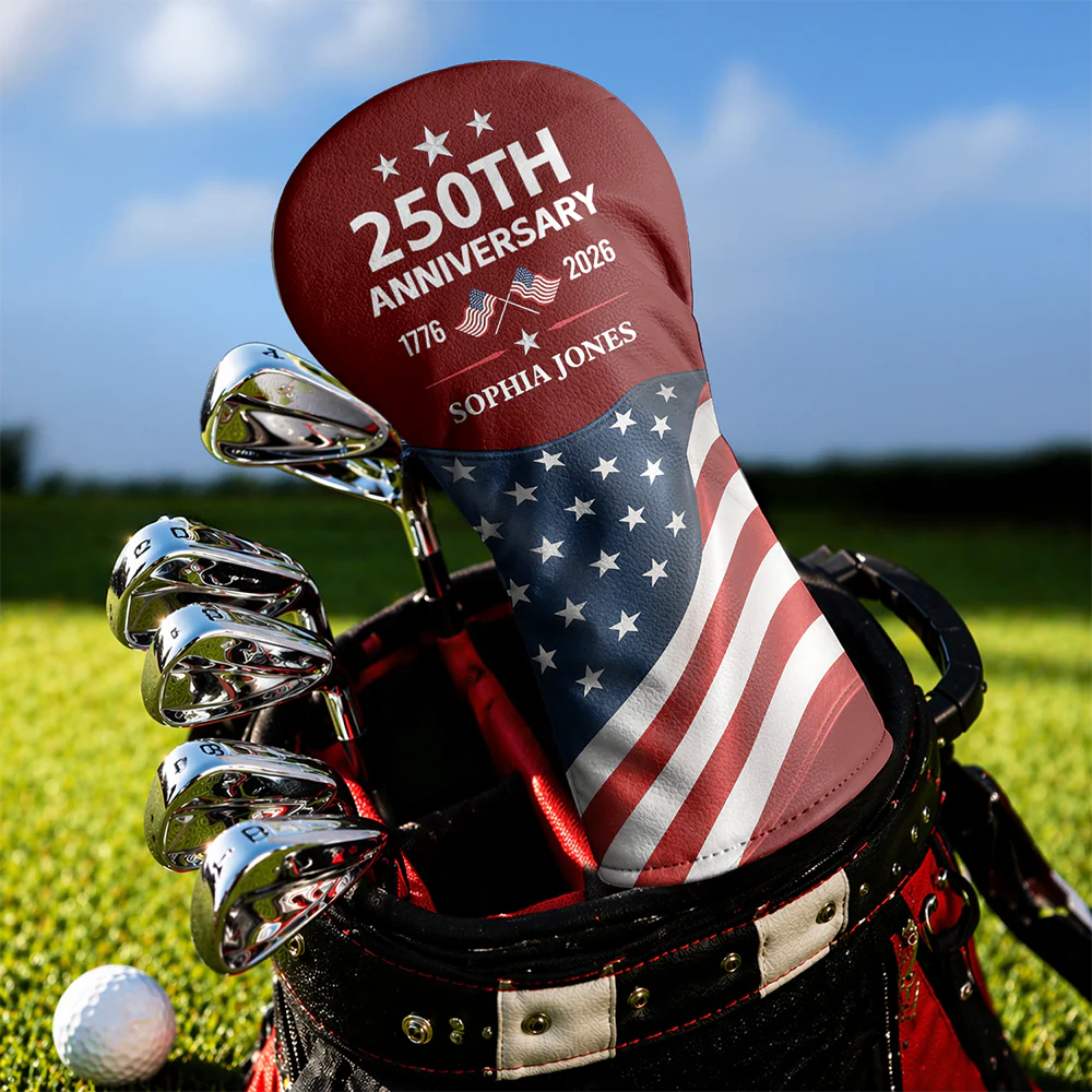 Custom Name US 250th Anniversary 1776-2026 Golf Head Cover LM32 668943 - Image 4