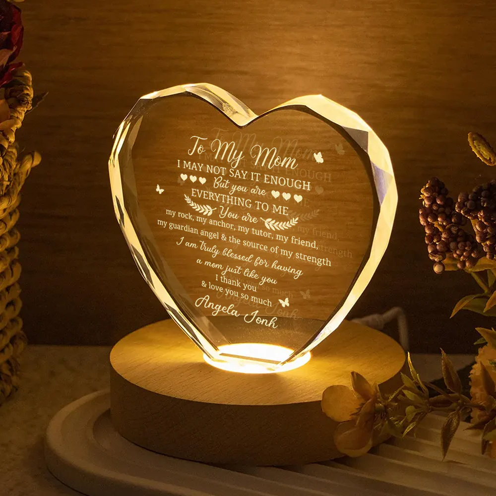 Custom Name You Are Everything To Me Engraved Crystal, Gifts for Mom from Daughter or Son HO82 901406 - Image 6