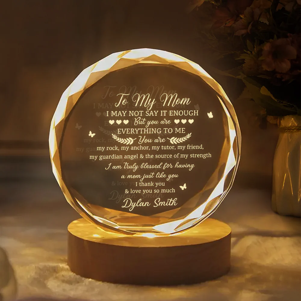 Custom Name You Are Everything To Me Engraved Crystal, Gifts for Mom from Daughter or Son HO82 901406 - Image 8