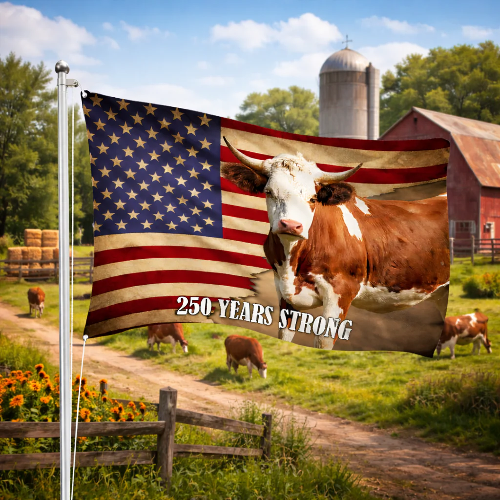Custom Photo 250 Years Strong House Flag For Farmer TH10 898843 - Image 2
