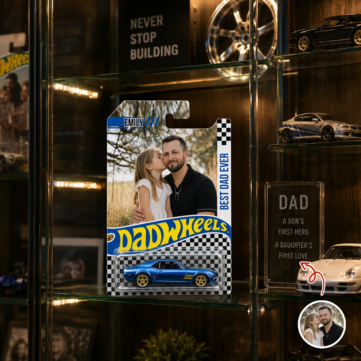 Custom Photo Best Dad Ever Wheels - Personalized Father’s Day Gift CH07 911676 - Image 3