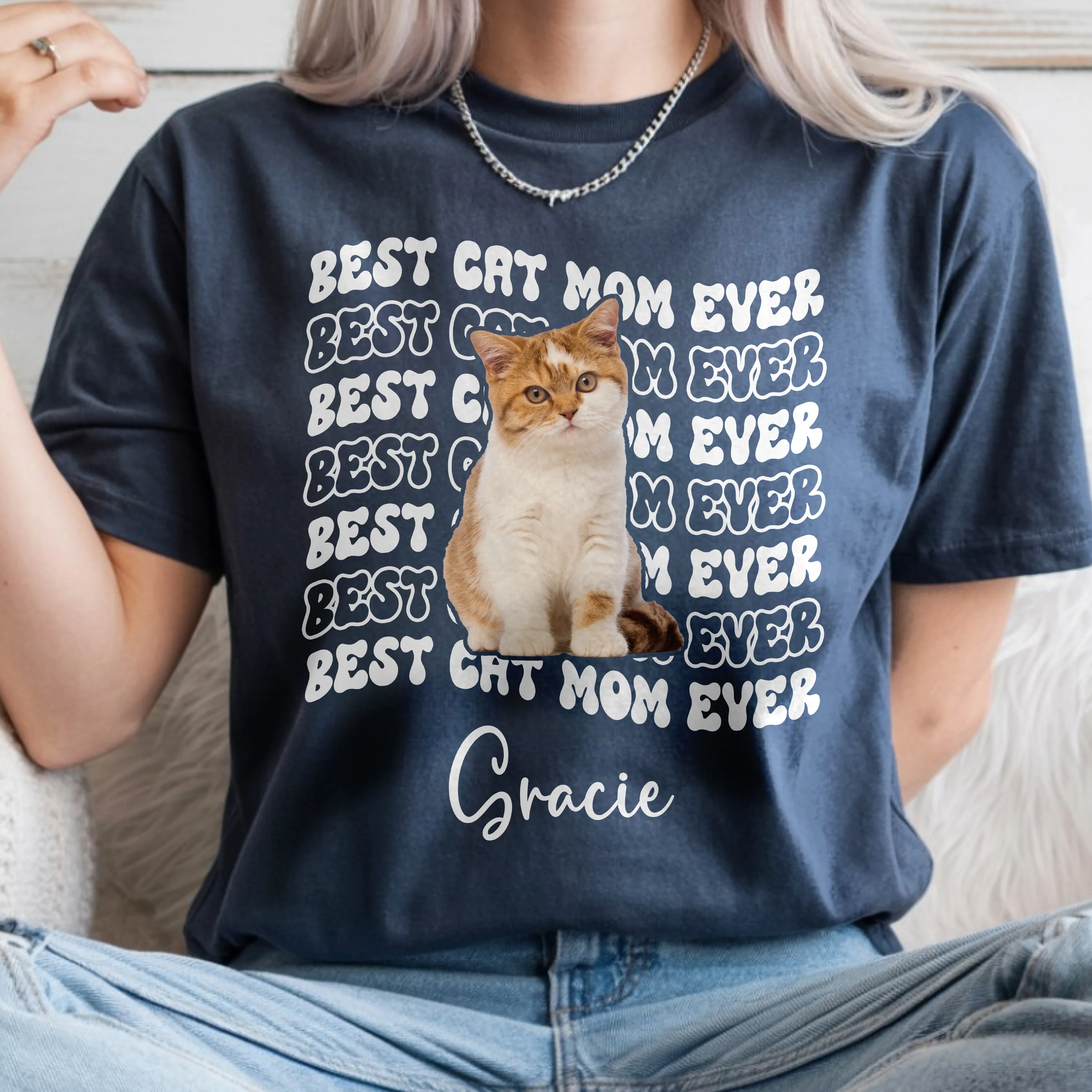 Custom Photo Best Dog Dad Ever Comfort Shirt - Father’s Day Gift for Dog & Cat Owners HA75 921372 - Image 7
