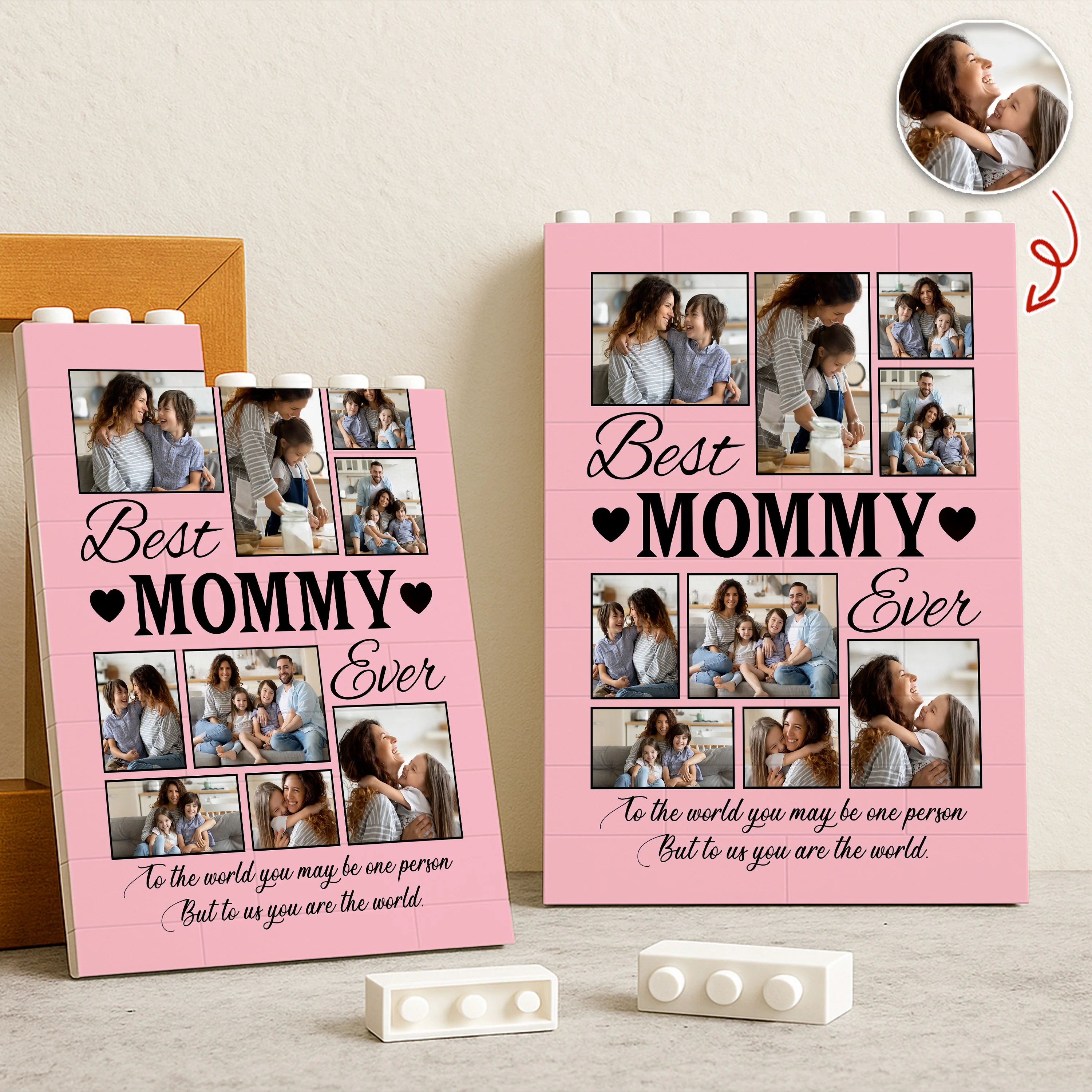 Custom Photo Best Mom Ever Building Brick Blocks Mother's Day Gift HA75 920650 - Image 3