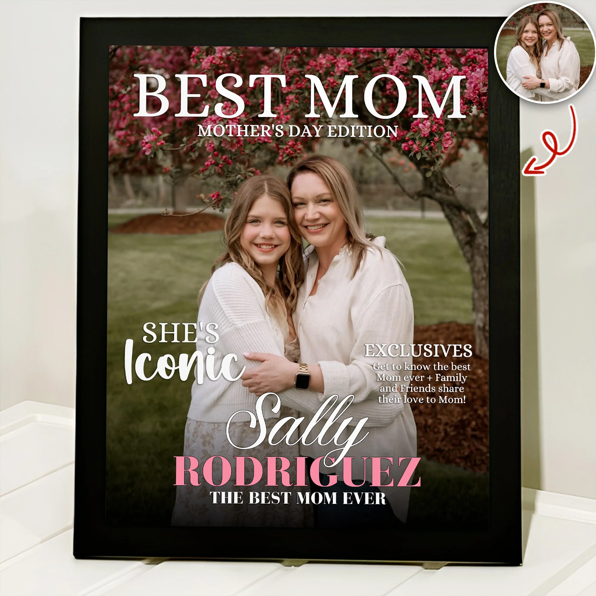 Custom Photo Best Mom Picture Frame, Mother Day Gift CH07 910670 - Image 5