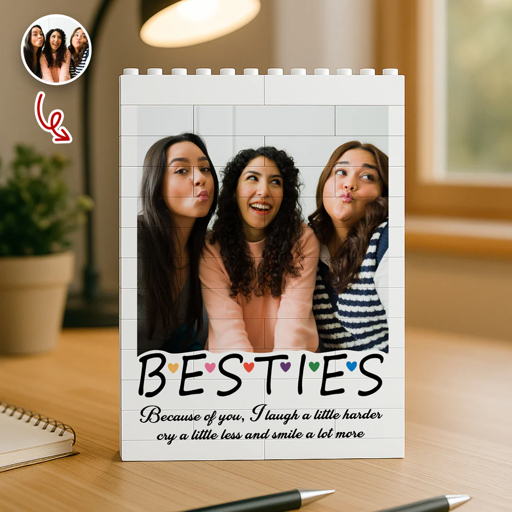 Custom Photo Bestie Building Brick Blocks - Personalized Gift for Best Friends CH07 910344 - Image 3