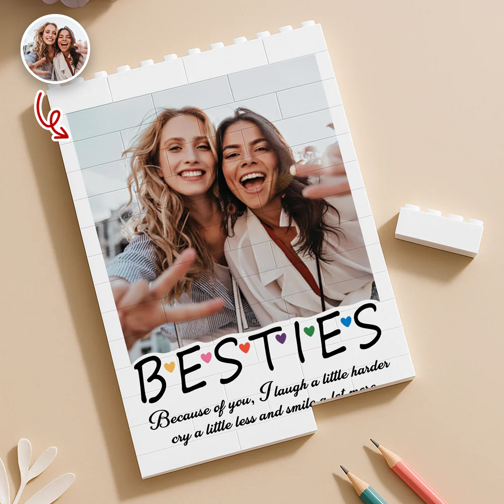 Custom Photo Bestie Building Brick Blocks - Personalized Gift for Best Friends CH07 910344 - Image 4