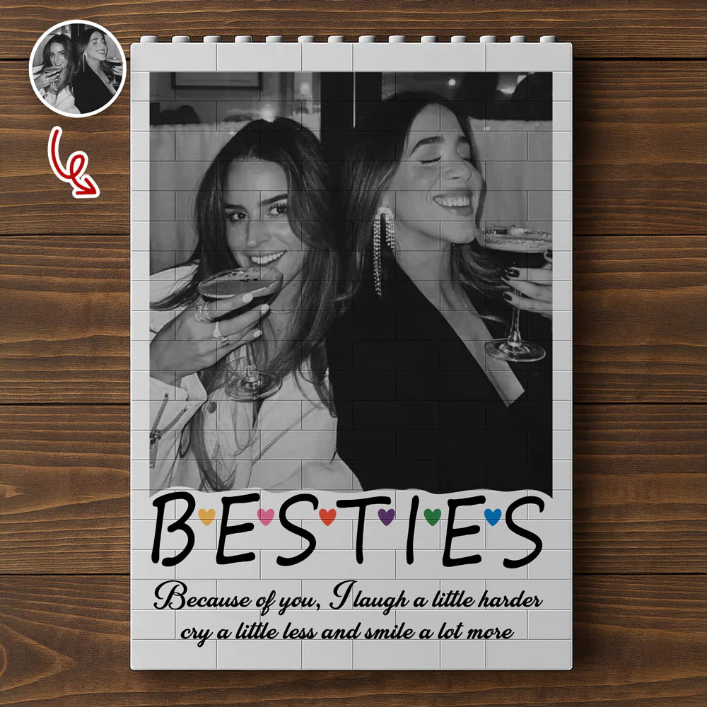 Custom Photo Bestie Building Brick Blocks - Personalized Gift for Best Friends CH07 910344 - Image 5